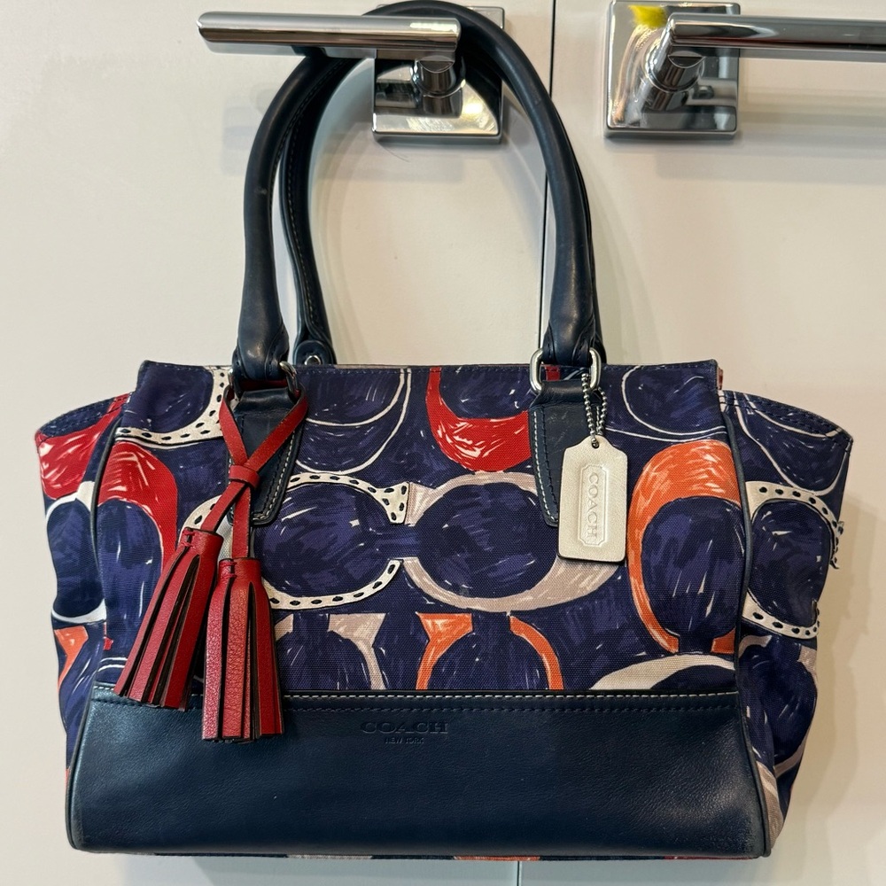 Coach Legacy Candace Heritage Signature Carryall Satchel Scribble C